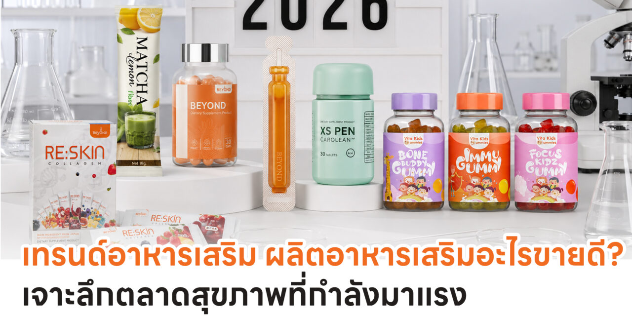 เทรนด์อาหารเสริม ผลิตอาหารเสริมอะไรขายดี? เจาะลึกตลาดสุขภาพที่กำลังมาแรง