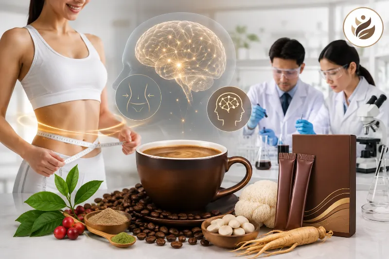 สูตรกาแฟลดน้ำหนัก/บำรุงสมอง ที่บริษัท OEM สามารถพัฒนาให้ตอบโจทย์ตลาดผู้สูงอายุและวัยทำงาน